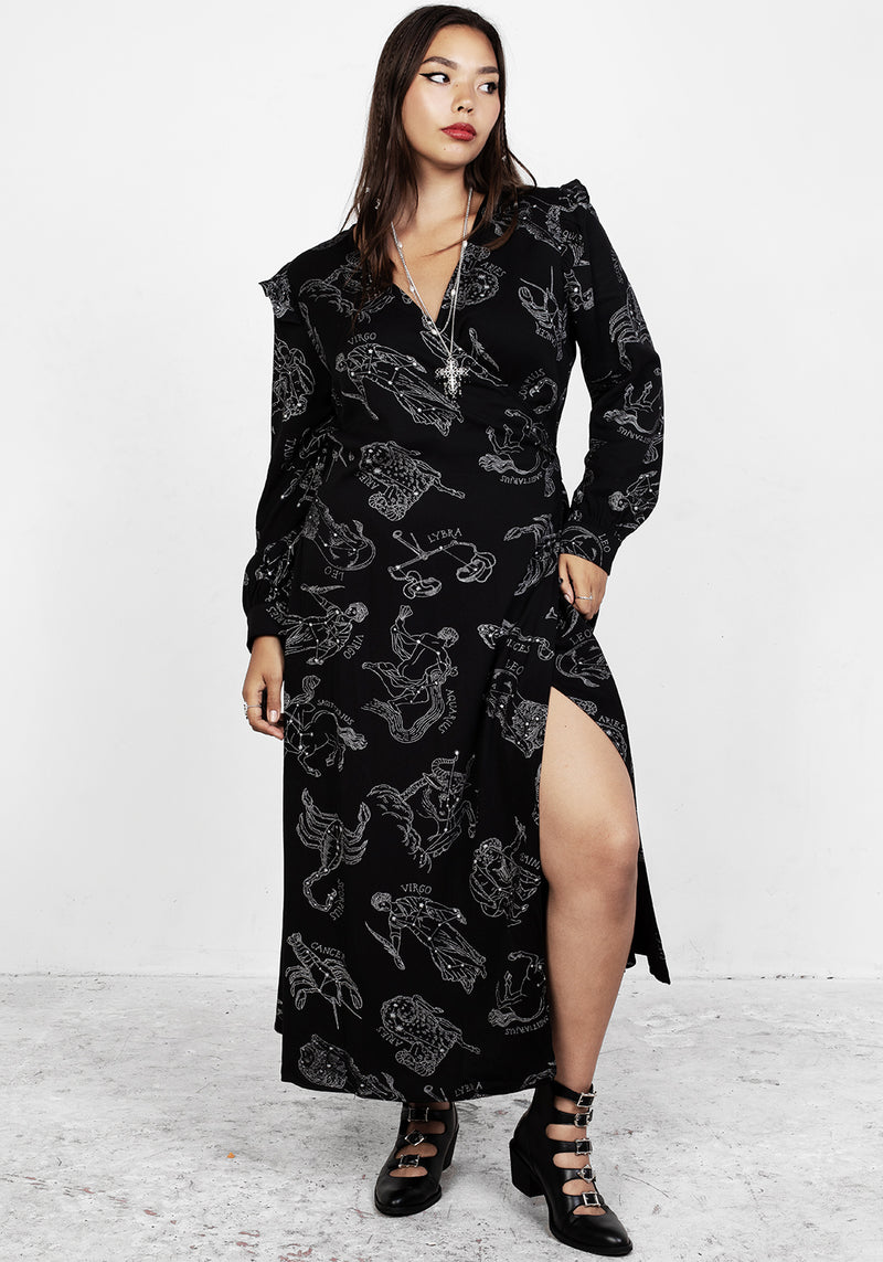 Zodiac Maxi Wickel Kleid