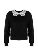 Sanctum Spitze Kragen Pullover