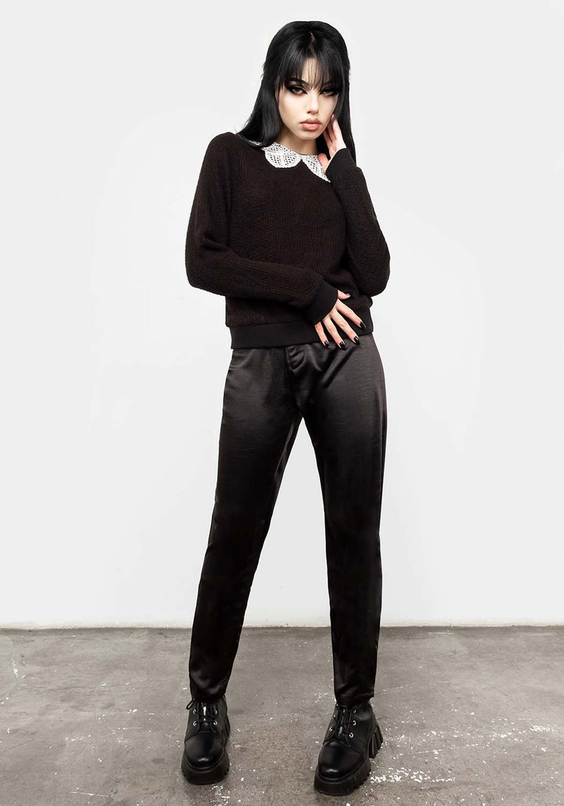 Sanctum Spitze Kragen Pullover