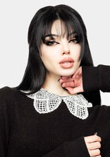 Sanctum Spitze Kragen Pullover