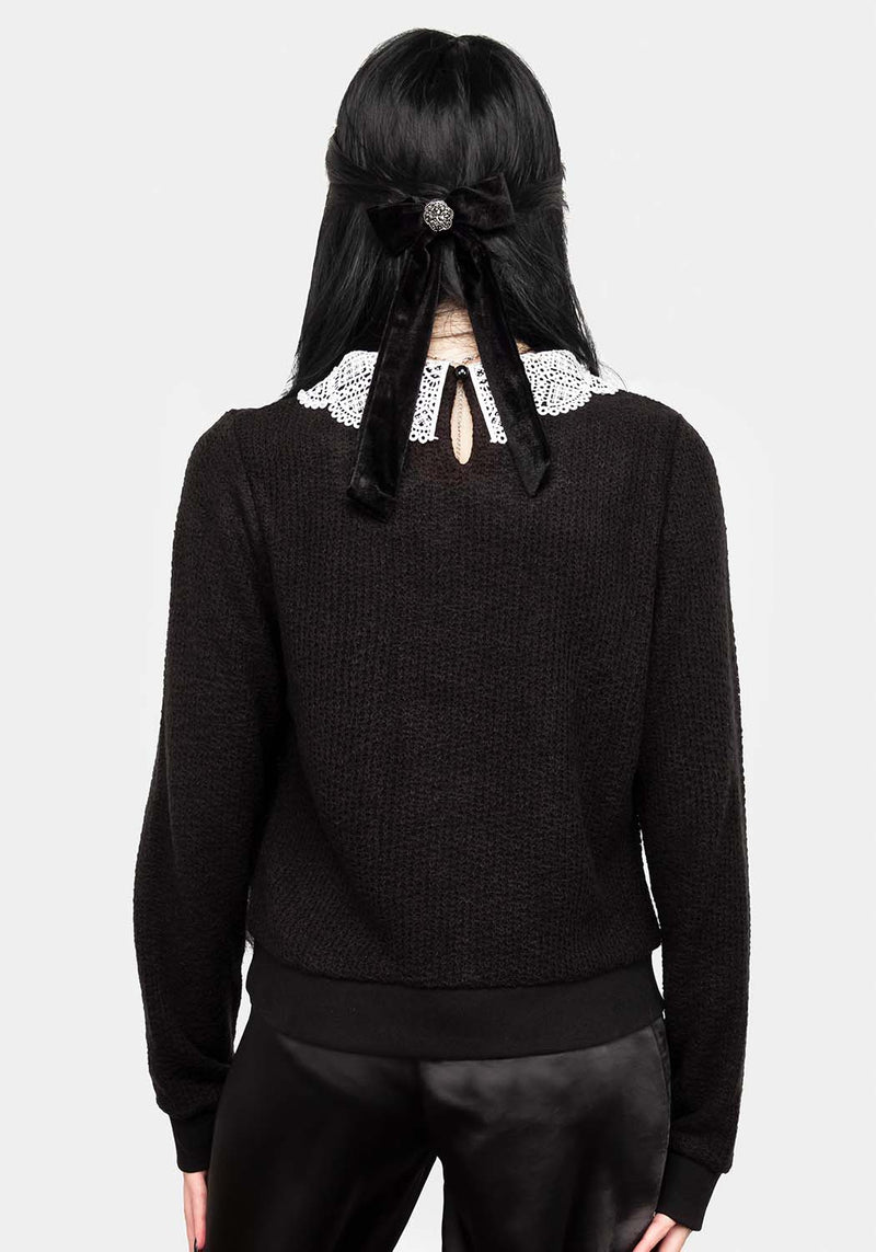 Sanctum Spitze Kragen Pullover