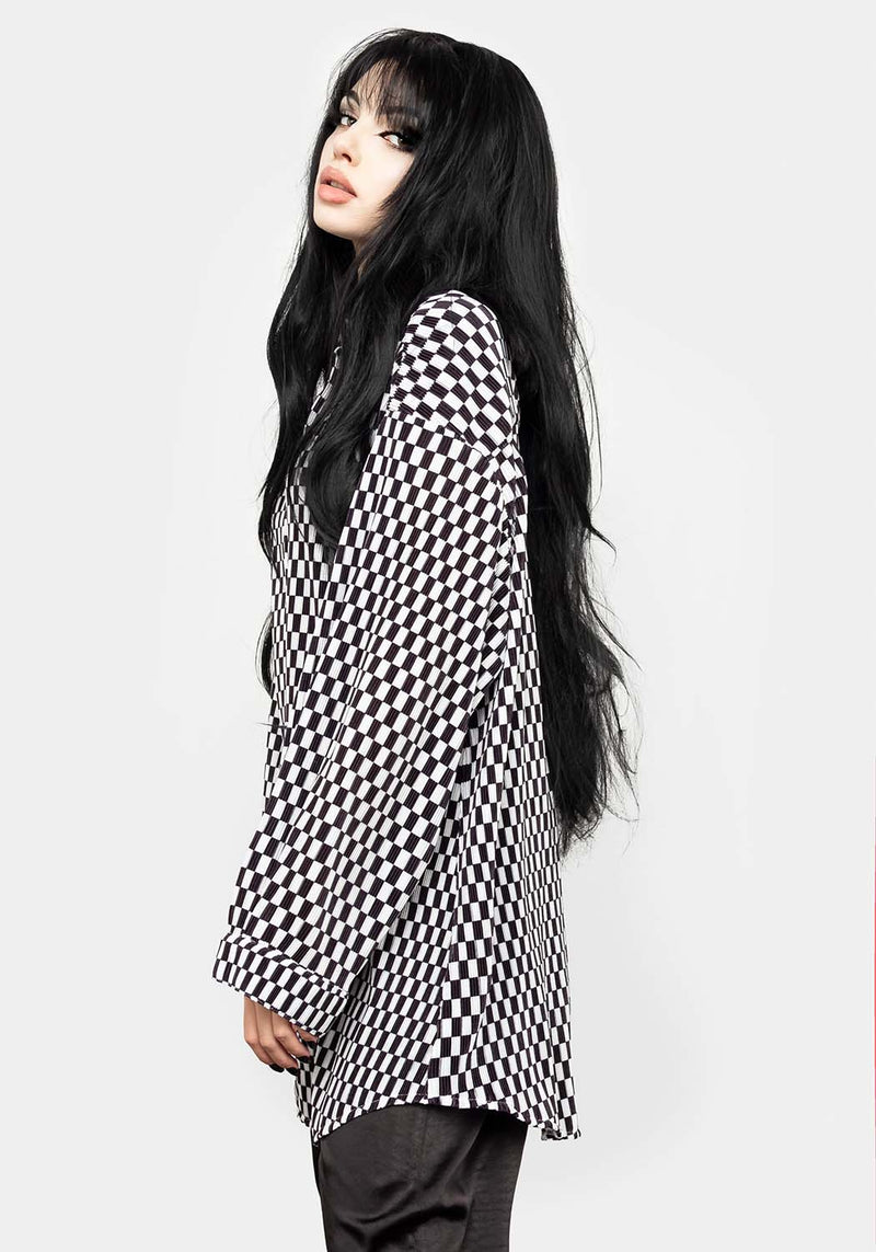 Vaudeville Pleat Hemd Kleid