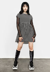 Fatale Houndstooth Skater Kleid