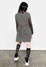 Fatale Houndstooth Skater Kleid