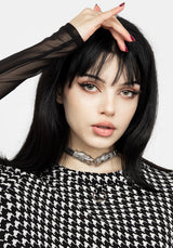 Fatale Houndstooth Skater Kleid