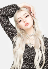 Milkweed Gerafft Midi Kleid