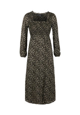 Milkweed Gerafft Midi Kleid