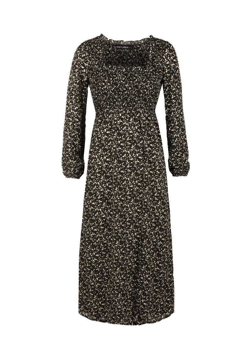 Milkweed Gerafft Midi Kleid