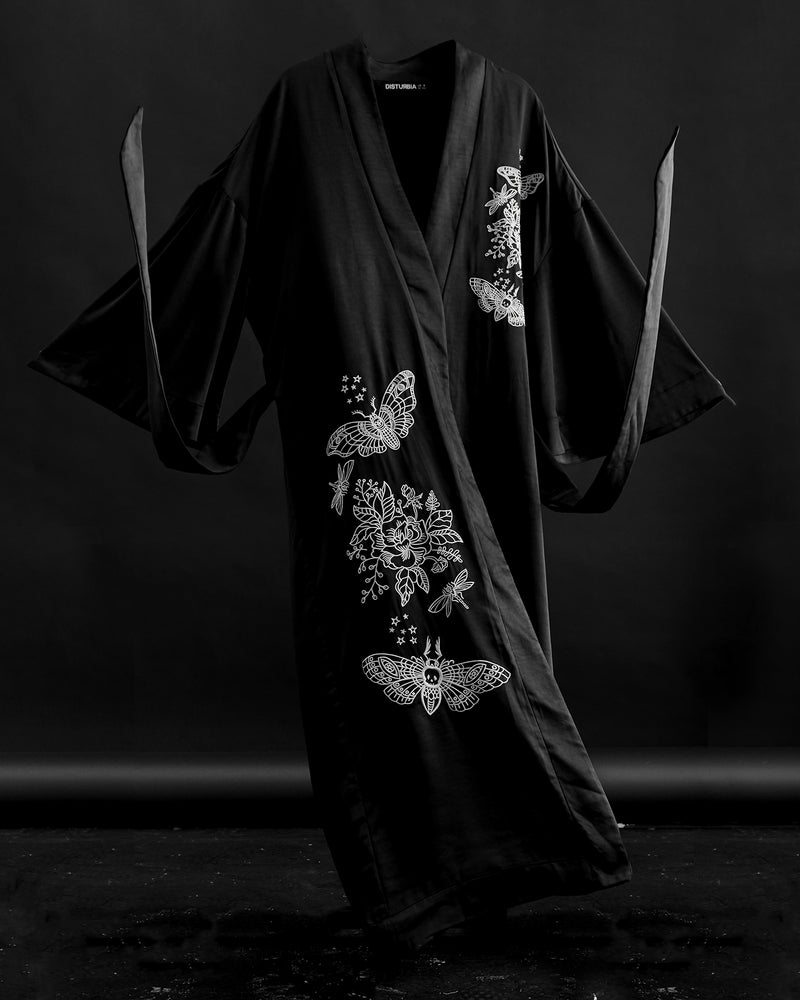 Deathmoth Bestickt Kimono