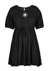 Priesterin Bestickt Rüsche Kleid