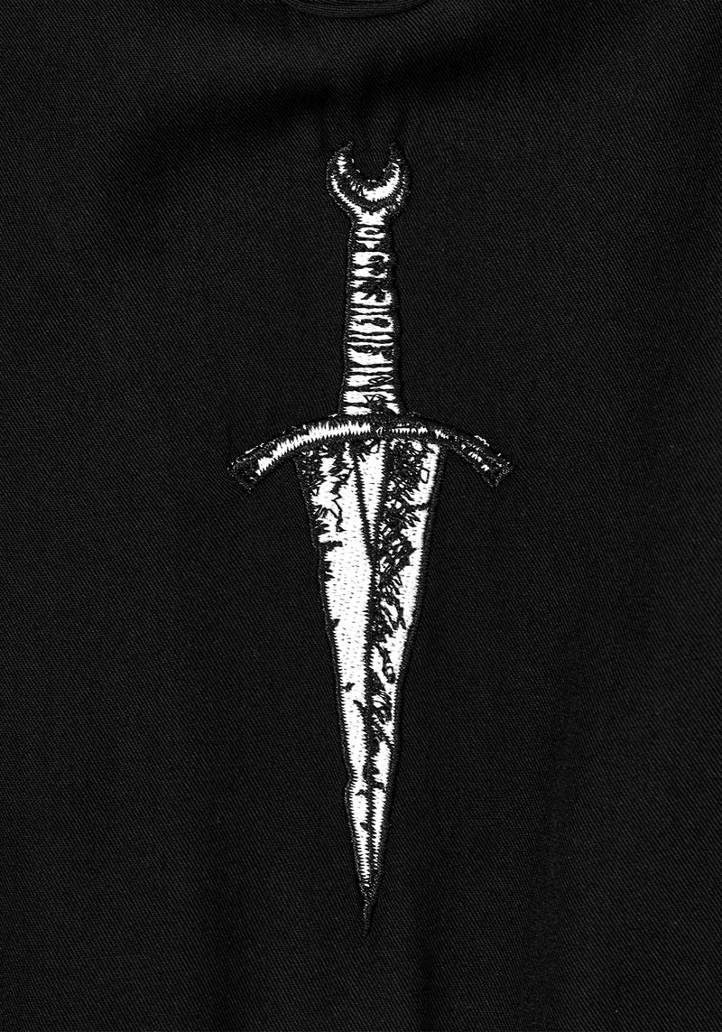 Priesterin Bestickt Rüsche Kleid