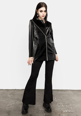 Aureole Kunst- Leder Blazer