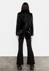 Aureole Kunst- Leder Blazer