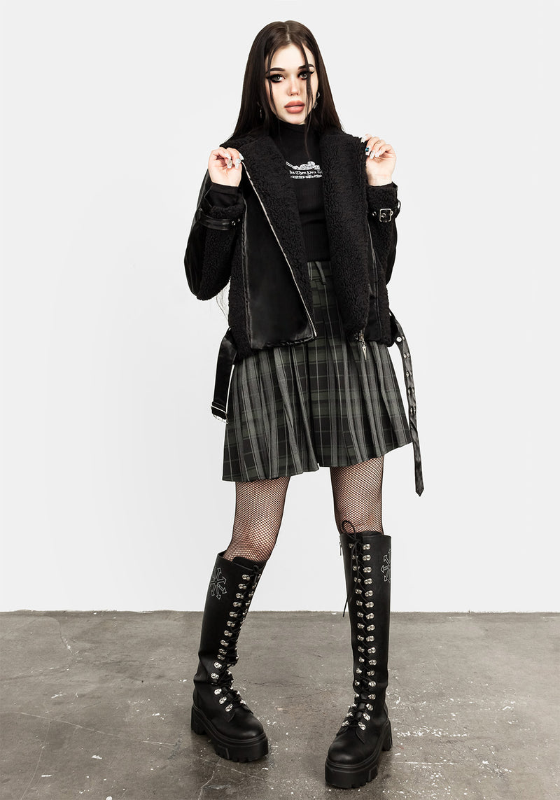 Motley Oversize Biker Jacke