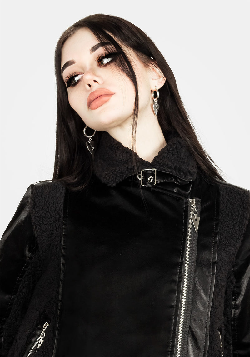 Motley Oversize Biker Jacke