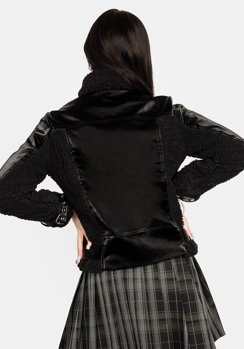 Motley Oversize Biker Jacke