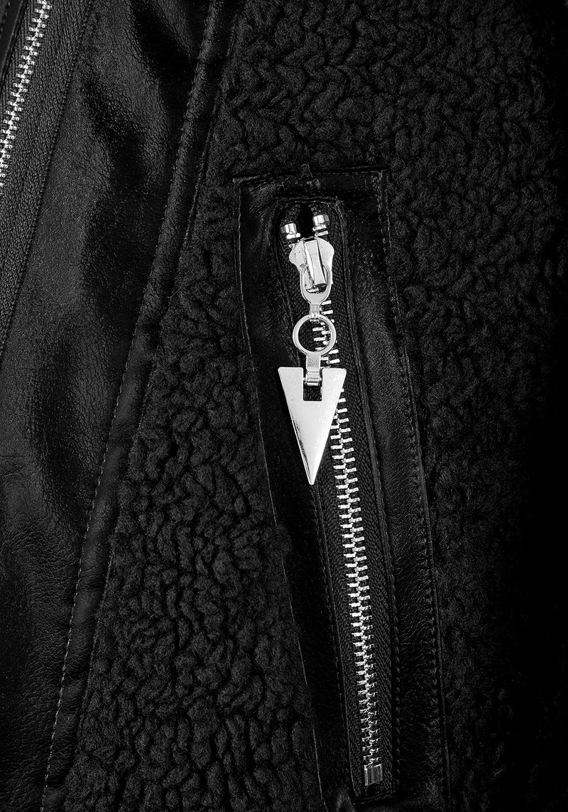 Motley Oversize Biker Jacke