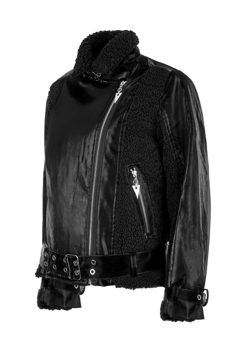 Motley Oversize Biker Jacke
