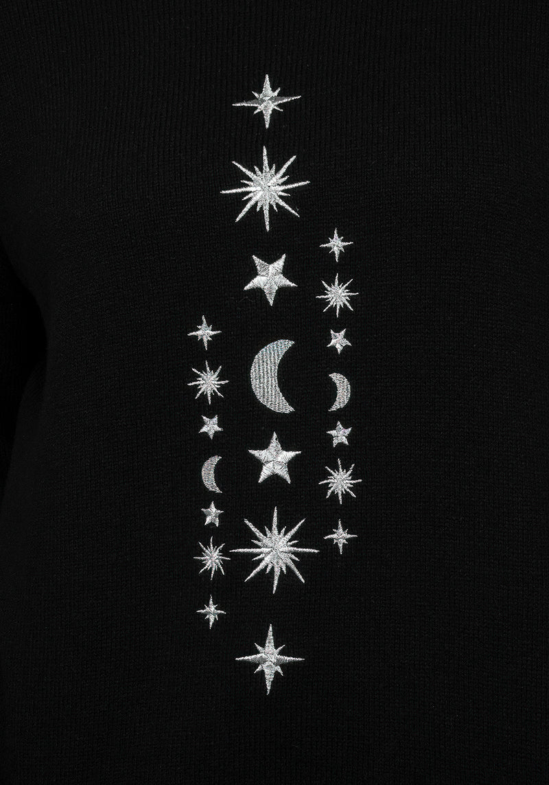 Chandra Bestickt Pullover
