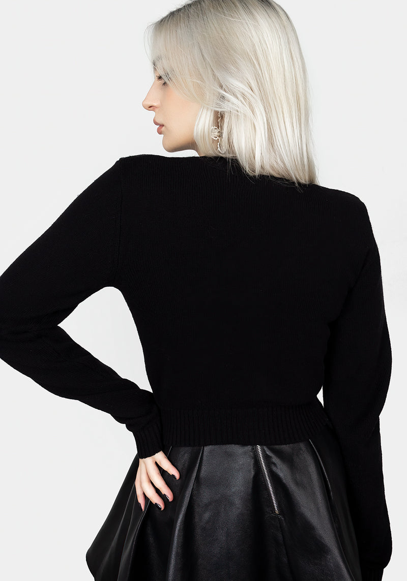 Esmeray Kurz Bestickt Cardigan