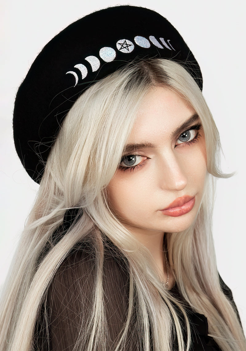 Lunar Bestickt Barett