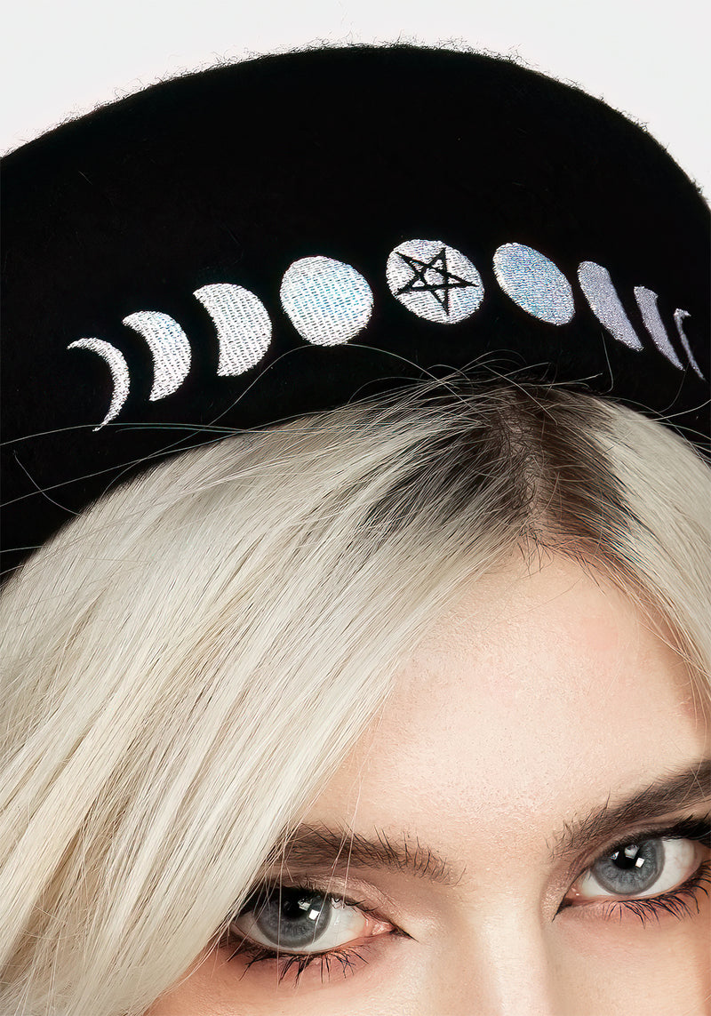 Lunar Bestickt Barett
