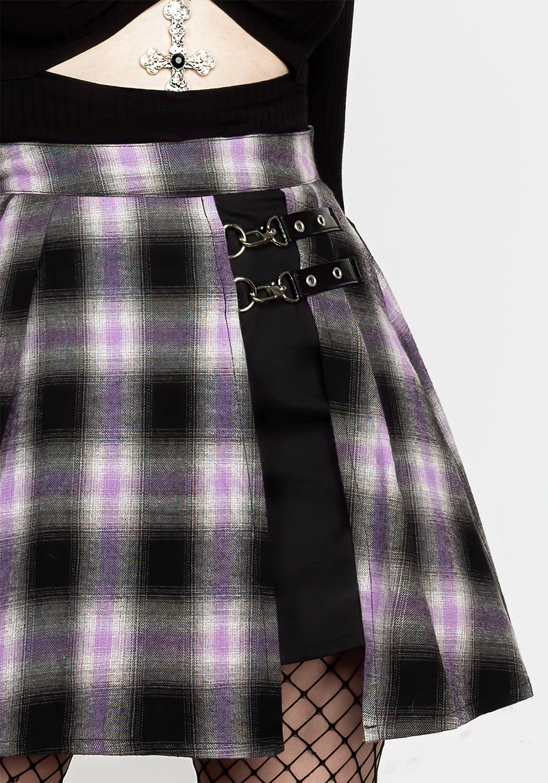 Vivacity Plissiert Mini Rock Electric Violet