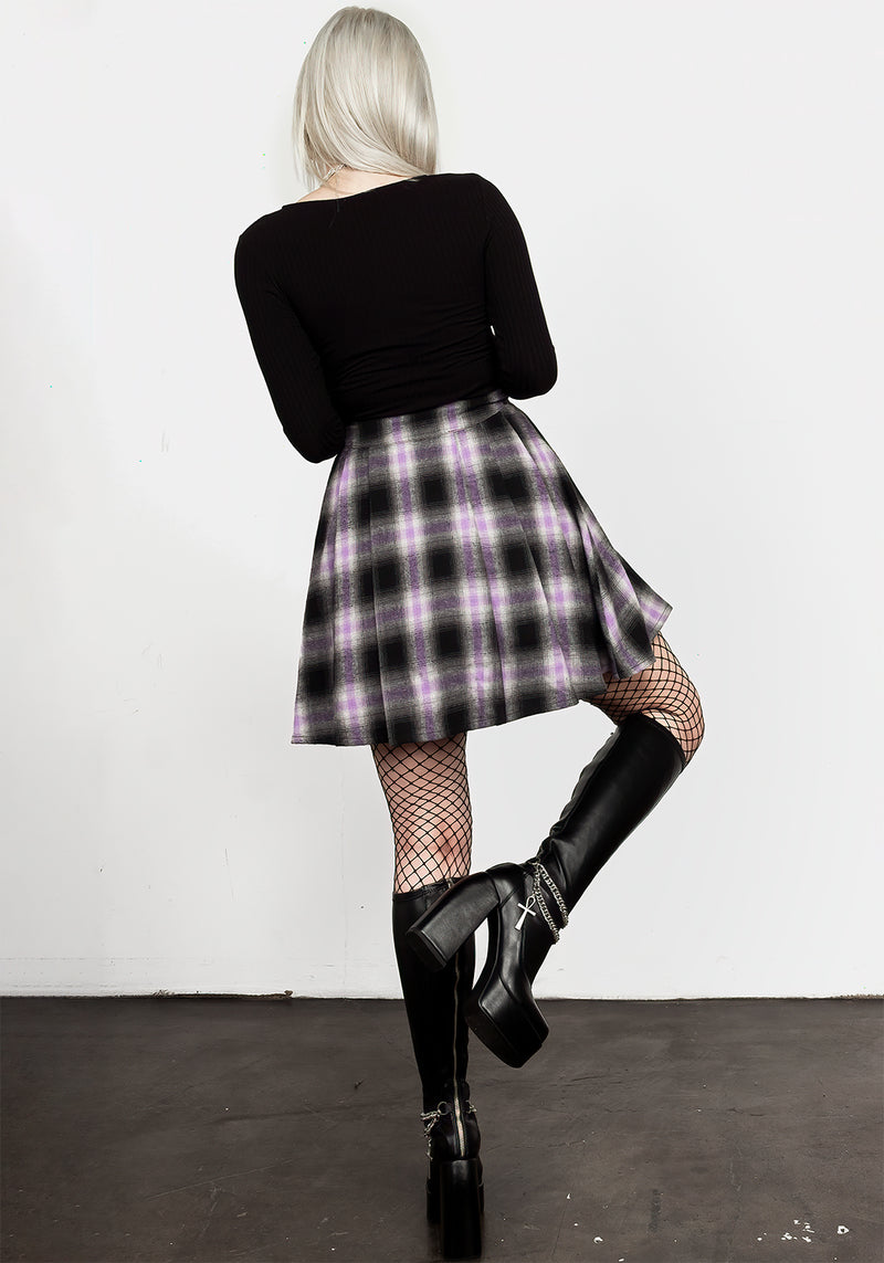 Vivacity Plissiert Mini Rock Electric Violet