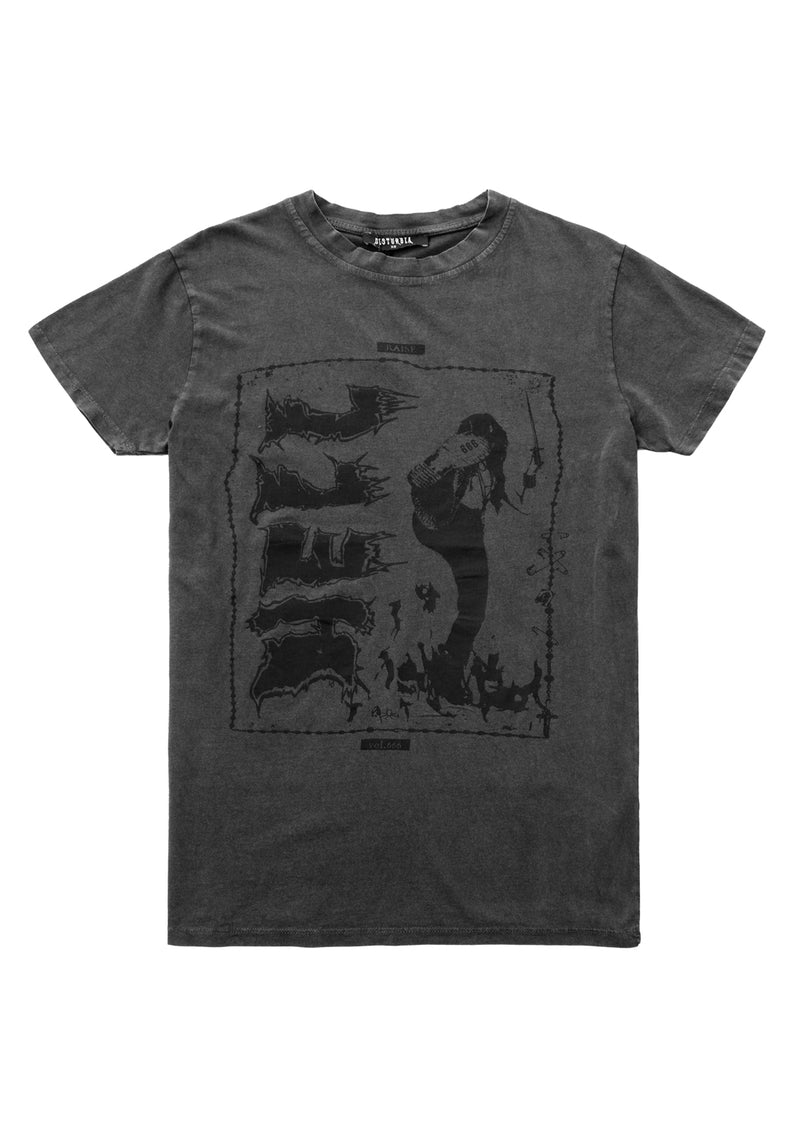 Hell Vintage Grau Washed T-Shirt