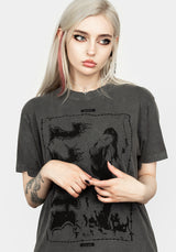 Hell Vintage Grau Washed T-Shirt