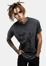 Hell Vintage Grau Washed T-Shirt