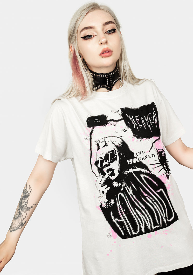 Howling Vintage Off Weiß Washed T-Shirt