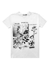 Sad Dichter Vintage Off Weiß Washed T-Shirt