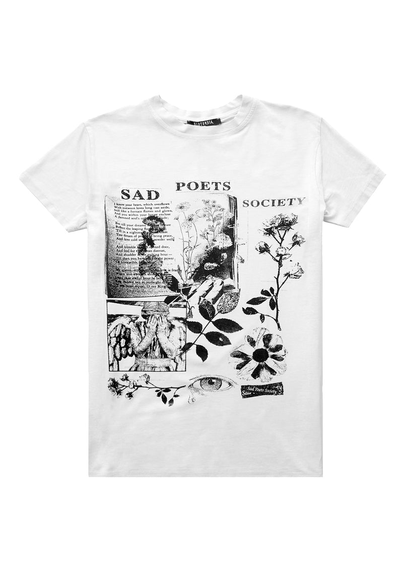 Sad Dichter Vintage Off Weiß Washed T-Shirt