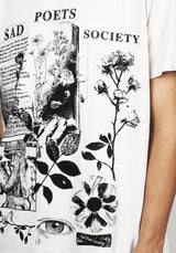 Sad Dichter Vintage Off Weiß Washed T-Shirt