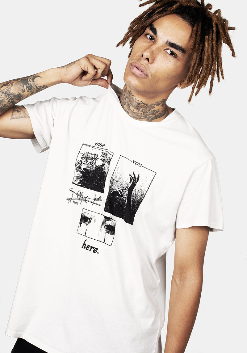 Wish Vintage Off White Washed T-Shirt