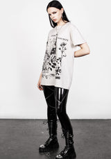 Sad Dichter Vintage Off Weiß Washed T-Shirt