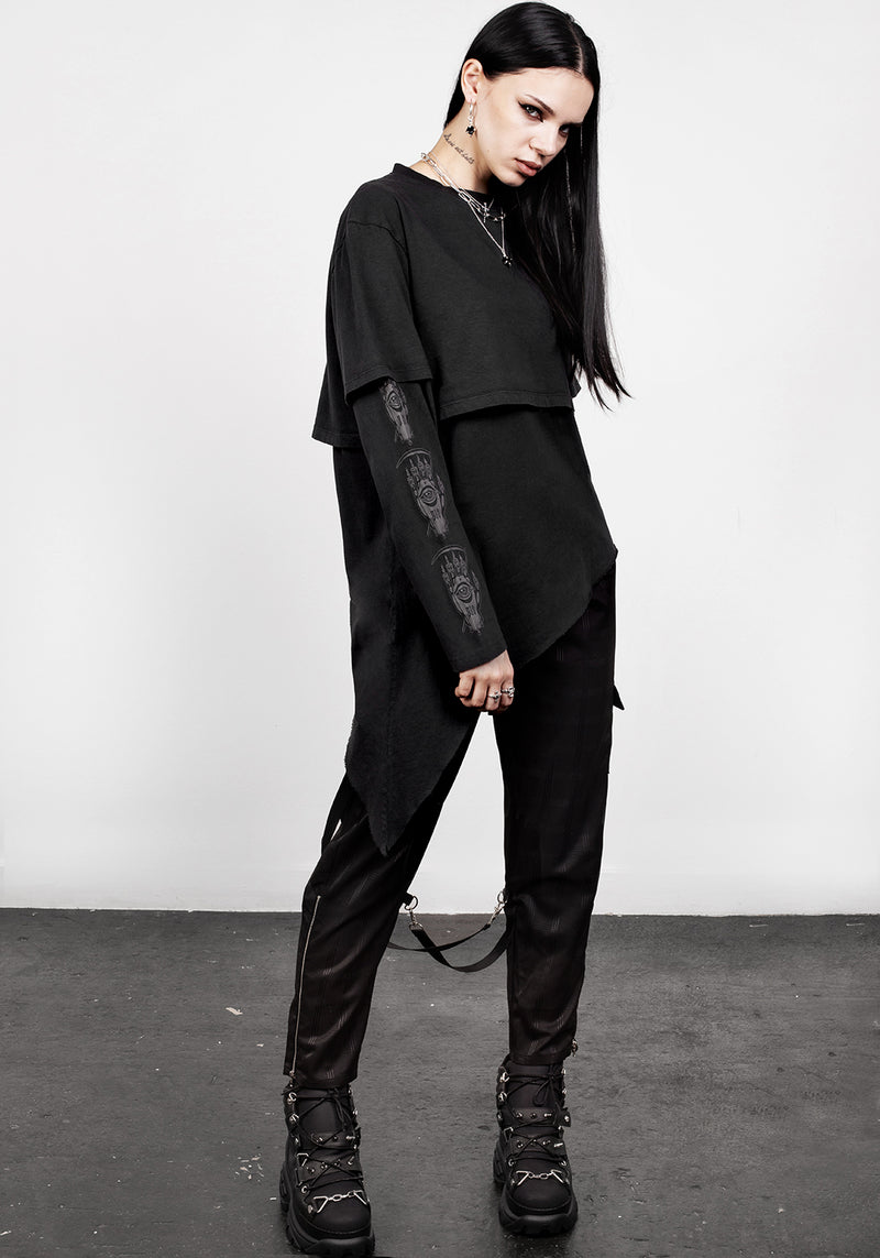 Path Of Light Layered Long Sleeve T-shirt