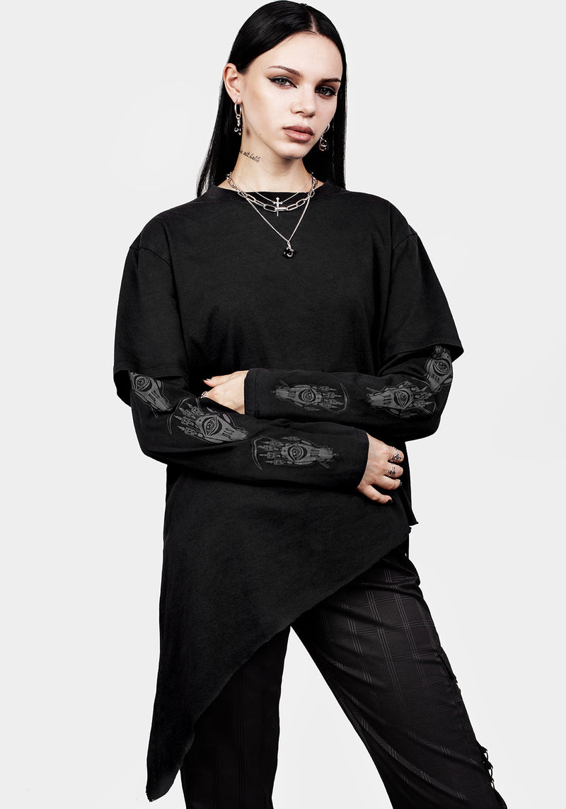 Path Of Light Layered Long Sleeve T-shirt