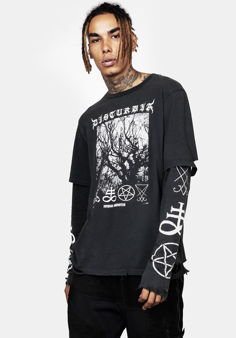 Infernal Gelagert Lang Ärmel T-Shirt