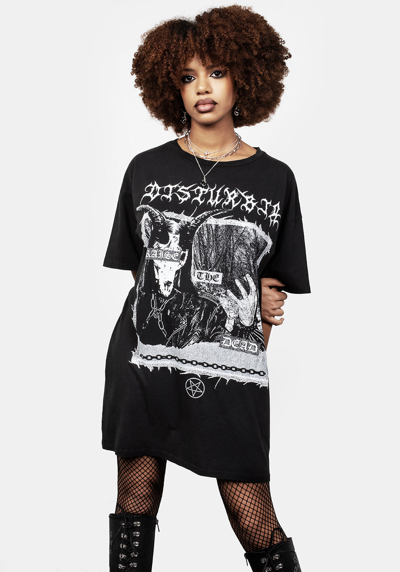 Raise Die Tot Washed T-Shirt Kleid