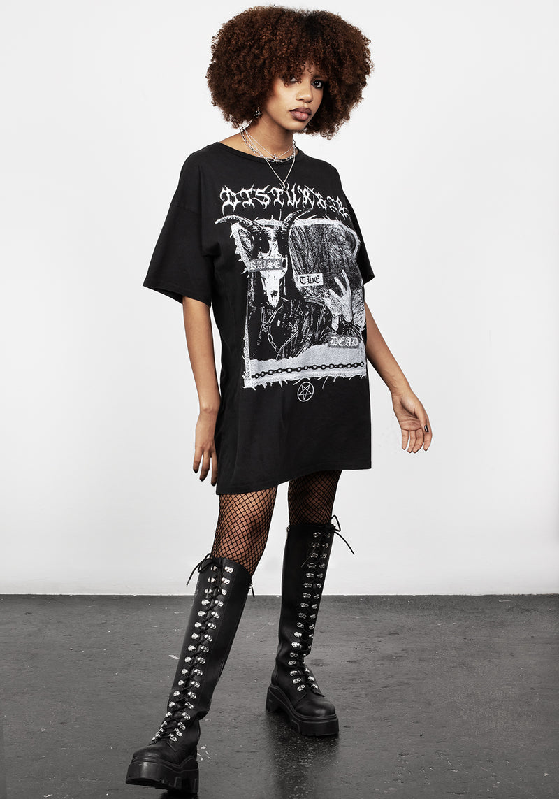 Raise Die Tot Washed T-Shirt Kleid