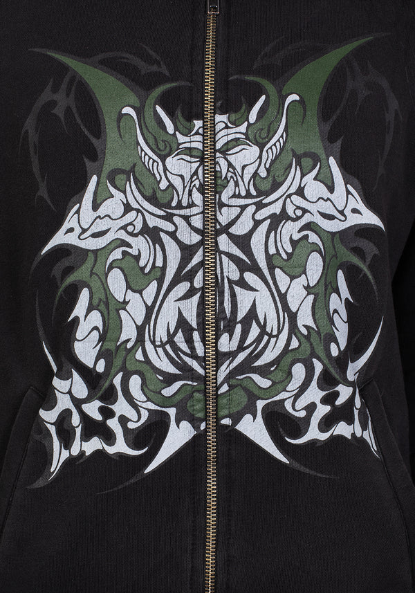 Daemon Reißverschluss Hoch Kapuzensweatshirt
