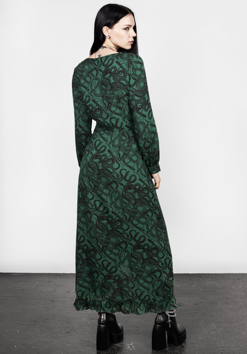 Ophidia Wickel Maxi Kleid
