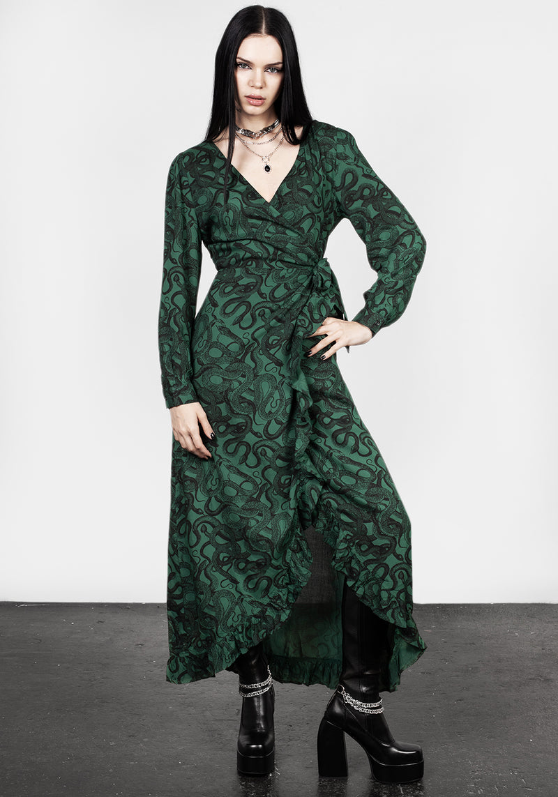 Ophidia Wickel Maxi Kleid