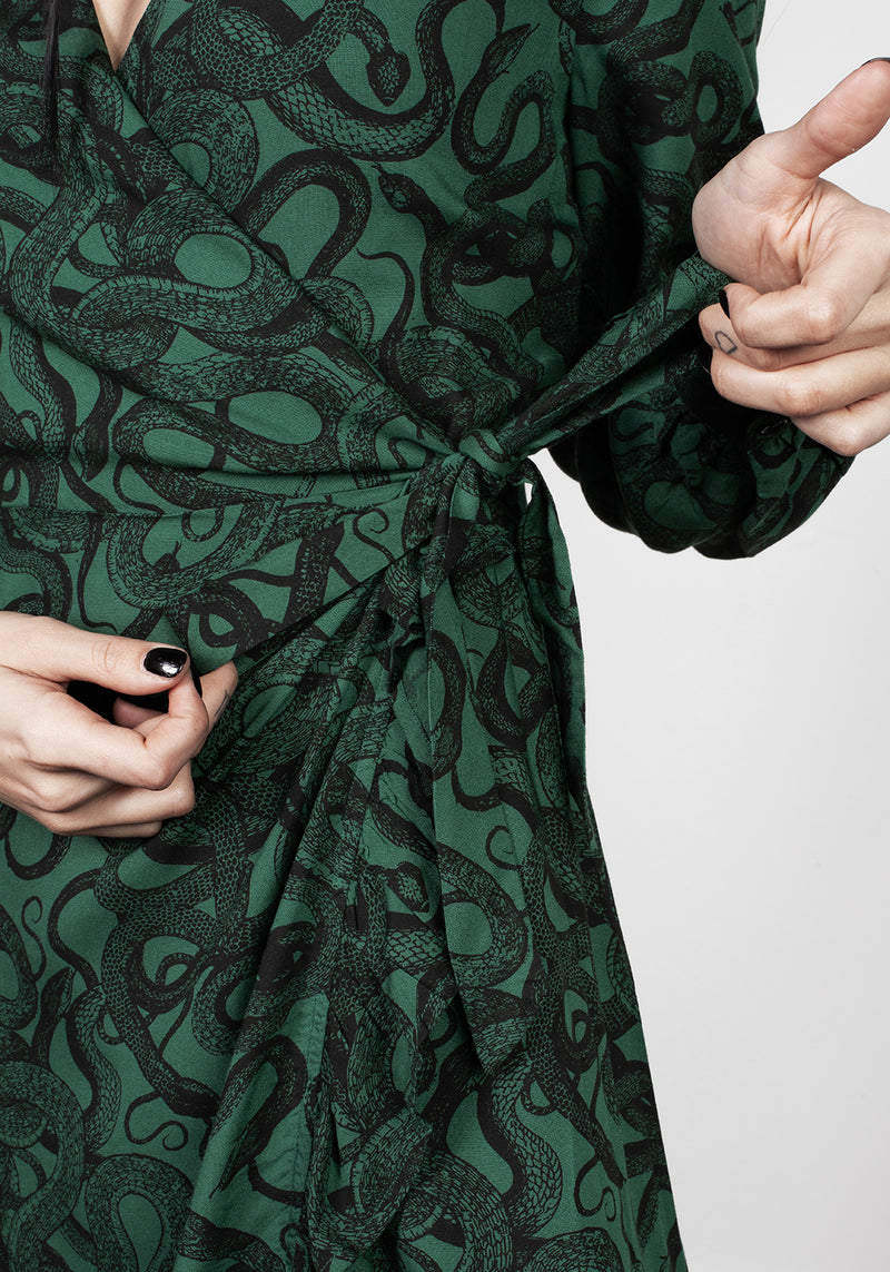 Ophidia Wickel Maxi Kleid