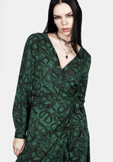 Ophidia Wickel Maxi Kleid