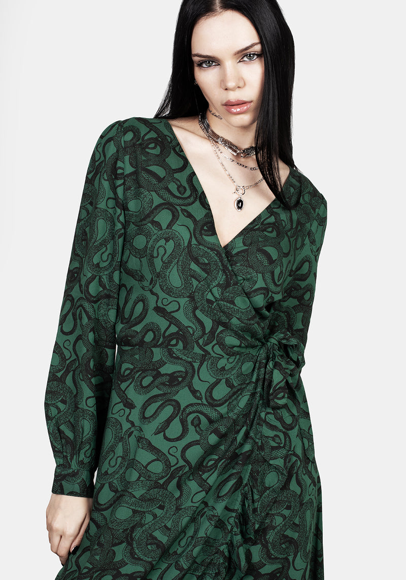 Ophidia Wickel Maxi Kleid