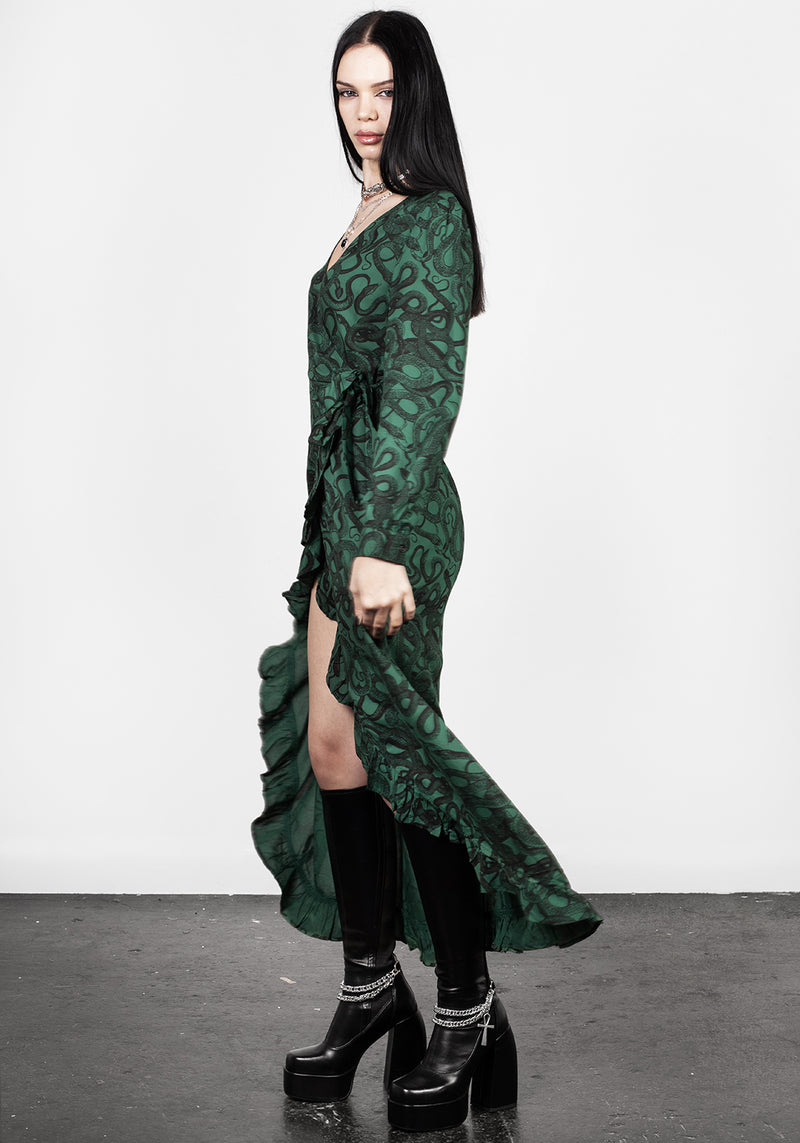 Ophidia Wickel Maxi Kleid