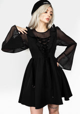 Baudelaire Spitze Hoch Kleid